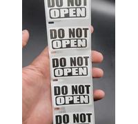 50 etiquetas adhesivas de advertencia "Do Not Open"