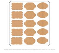 50 etiquetas adhesivas de regalo para despensas, albañiles, frascos, conservas, especias, botellas, krafts