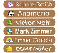 50 Etiquetas Adhesivas Personalizadas, de 6x1 cms, para marcar objetos, libros, fiambreras, etc.