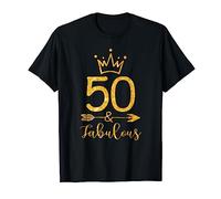 50 & Fabulous Women 50 Años Regalo único de 50 cumpleaños Camiseta