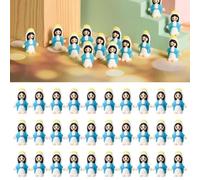 50 figuras de la Virgen María, muñeca Virgen María en miniatura para esconderse y buscar, recuerdo de muñeca religiosa clásica de Cristo Salvador, regalos de fiesta religiosa, regalos de bautizo para