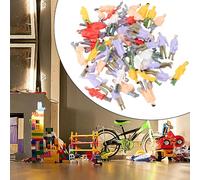 50 figuras humanas en miniatura pintadas escala HO 1:87 para modelos de ferrocarriles, modelos de planificación urbana y herramientas de educación visual (500 piezas A)