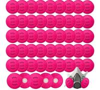 50 filtros 2091 para respirador instalado en respirador de repuesto para 6000 6200 6800 7000 FF-4 Series para pintura y soldadura, color rosa