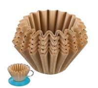 50 filtros cónicos - Papel de filtro de café | Filtro de papel de té 1.0 y 4.0 | Tinte de cesta | Tinte de café en forma de pastel para una sola porción | Filtro de taza para adaptarse a todas las