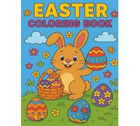 50 Fun Easter Coloring Pages for Kids: Cute Bunnies, Eggs, and Spring Scenes - Holiday Activity Book for Ages 4-8