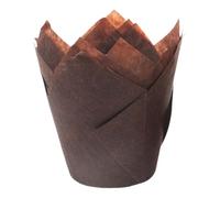 50 fundas sofisticadas para magdalenas de tulipanes a prueba de grasa para hornear Navidad, boda, cumpleaños