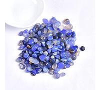 50 g / 100 g de ágata roja natural Espécimen de grava de cristal natural de cristal de color de cuarzo ágata curación de piedra tanque de pescado decoración del hogar-Ágata azul_100 gramos