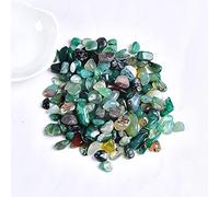 50 g / 100 g de ágata roja natural Espécimen de grava de cristal natural de cristal de color de cuarzo ágata curación de piedra tanque de pescado decoración del hogar-Ágata verde_100 gramos