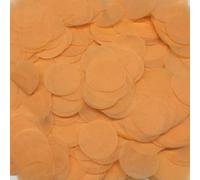 50 g de confeti de colores, 2,5 cm, multicolor, redondo, papel, decoración de mesa, confeti para globos, caja de regalo, cumpleaños, bautizo, boda, JGA, naranja