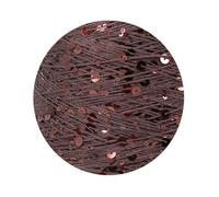 50 g de hilo de algodón de 3 mm + 6 mm, hilo de lentejuelas peinado para tejer a mano (AJ026)