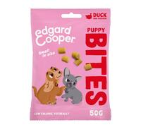 Edgard Cooper Premios para Perros, (Pato y Pollo, Pequeño) - (1 x 50g) Bocaditos para Cachorros, Sin Cereales, Carne Fresca, Llena de aminoácidos Esenciales para un estómago Sano