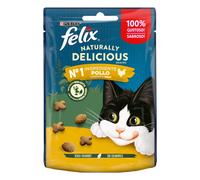 Felix Naturalmente Delicioso - Snacks para gatos - Pollo - Cantidad: 50 g