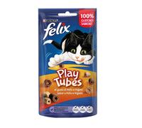 50 g Felix Bocaditos Play Tubes Pollo con Hígado Bocaditos para gatos