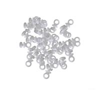 50 ganchos de plástico para riel de cortina, ganchos de plástico para cortina, adecuados para furgoneta de caravana, caravana, barco, resistente y fácil de usar, paquete de 50