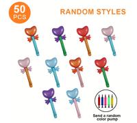 50 Globos de Varita de del Amor, con Inflador, Película , , No Es Fácil de Perder , Diseño de Sueño, Adecuado para , Fiestas de Festival, Fiestas de Temáticas, Etc., Símbolos Mágicos para Hermosos