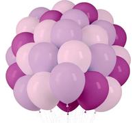 50 Globos Rosa de Látex Natural Biodegradables, Fabricados en la UE, 12" (31cm), Óptimos para Helio y Aire, Ideales para Bodas, Cumpleaños y Bautizos