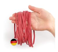 50 gomas elásticas redondas grandes de 5 mm de ancho, elásticas y estables, hechas de caucho natural, reutilizables y duraderas, anillos de goma para hogar, oficina y jardín