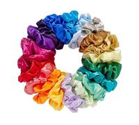 50 gomas para el pelo de 10 cm, coloridas, bandas elásticas para el pelo, anillos para el pelo, tela para el pelo, bandas de goma para el cabello, coletas de caballo, accesorios para el cabello para