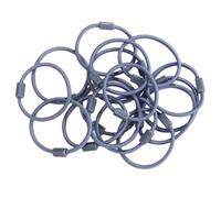 50 gomas pequeñas para el pelo, coloridas y elásticas, 3,5 cm, mini gomas para el pelo, multicolor suaves, accesorios para el cabello para coletas, trenzas finas, trenzas, trenzas, color gris claro