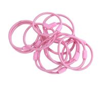50 gomas pequeñas para el pelo, coloridas y elásticas, 3,5 cm, mini gomas para el pelo, multicolor suaves, accesorios para el cabello para coletas, trenzas finas, trenzas trenzas, color rosa claro