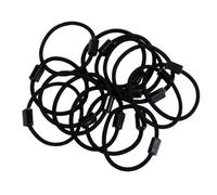 50 gomas pequeñas para el pelo, coloridas y elásticas, 3,5 cm, mini gomas para el pelo, multicolor suaves, accesorios para el cabello para coletas, trenzas finas, trenzas, trenzas, color negro