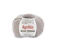 50 gr. Basic Merino, FB. 12 color gris claro, Katia, punto, lana)