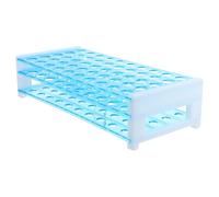 50 Gradilla Plástico Ensayo de Orificios, Tubos de 15mm, para Azul | Tres Capas Desmontables, Fácil de Instalar y Guardar, para Laboratorio y Escuela, Soporte Práctico