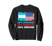 50% Half Honduran Half American 100% Awesome Honduras Flag Sudadera