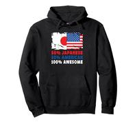 50% Half Japanese Half American 100% Awesome Japan Flag Sudadera con Capucha