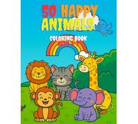 50 HAPPY ANIMALS COLORING BOOK