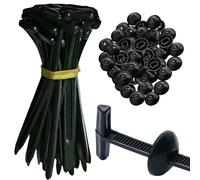 50 hebillas universales de nailon para sujetar cables, pasadores de cabeza y botón flexibles, autobloqueantes, clips de retención de parachoques, remaches de plástico para reparación de automóviles