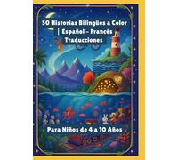 50 Historias Bilingües a Color | Español - Francés Traducciones | Para Niños de 4 a 10 Años