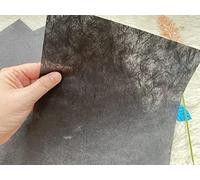 50 hojas A4 de fibra natural de morera, hojas de papel de morera, papel washi, diseño de manualidades, origami, proveedores de tarjetas, manualidades (negro, A4)