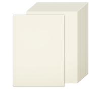 50 hojas de cartulina A4 color marfil, cartulina A4 color crema (250 g/m²), cartulina fotográfica, papel silueta, ideal para álbumes de fotos, invitaciones, menús, scrapbooking y manualidades