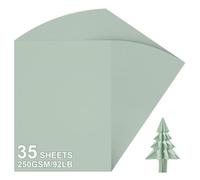 50 hojas de papel de cartón A4 verde salvia para manualidades, A4, 250 g/m²/92 LB, papel de cartón grueso para manualidades, manualidades, decoración, scrapbooking, papel de regalo de Navidad