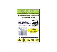 50 hojas de papel fotográfico premium mate de doble cara A5, 242g /m², tarjetas de felicitación de inyección de tinta, papel fotográfico