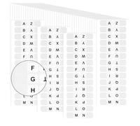50 Hojas de Pestañas del Alfabeto, de la A la Z 26 Pestañas Letras Pegatinas del Alfabeto Índices Guías de Página Autoadhesivas Separadores de Pestañas para de Libros de Texto Cuaderno