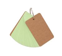 50 hojas de tarjetas de notas sin rayas con anillos de carpeta, tarjetas de estudio sin forro, tarjetas de vocabulario, palabras de 3, 5x2 pulgadas para estudiar vocabulario