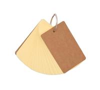 50 hojas de tarjetas de notas sin rayas con anillos de carpeta, tarjetas de estudio sin forro, tarjetas de vocabulario, palabras de 8.9 x 5.1 cm para estudio R
