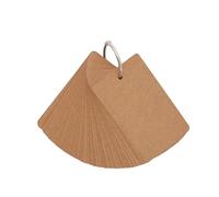 50 hojas de tarjetas de notas sin rayas con anillos de carpeta, tarjetas de estudio sin forro, tarjetas de vocabulario, palabras de 8.9 x 5.1 cm para registros de reuniones de estudio
