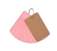 50 hojas de tarjetas de notas sin rayas con anillos de carpeta, tarjetas de estudio sin forro, tarjetas de vocabulario, palabras de 8.9 x 5.1 cm para registros de reuniones de estudio