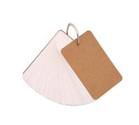 50 hojas de tarjetas de notas sin rayas con anillos de carpeta, tarjetas de estudio sin forro, tarjetas de vocabulario, palabras de 8.9 x 5.1 cm para estudio R