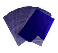 50 Hojas Papel de Transferencia A4 Papel Calco, 21 x 29,7 Cm Papel de Grafito Azul, Reutilizable Papel Transfer Hojas de Papel de Carbono para Calcar, Madera Papel Lienzo, Cerámica, Tela (Blu)