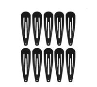 50 Horquillas de Metal Sencillas Pelo, Juego Negro | Antideslizantes, para Secciones y Flequillo, Práctica Deportiva y Fiestas, Pack de 50 Unidades