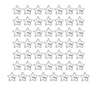 50 horquillas para el pelo con forma de estrella lisa, pinza lateral Liu-Hai para mujer, pasadores Y2K, pinzas para el pelo Y2K, pinza para el pelo con estrella para mujer
