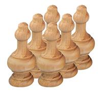 50 husillos de balaustre de madera sin hed, barandilla europea para escaleras, carpintería, manualidades, mejoras del hogar, no pintados, perfectos para proyectos personalizados