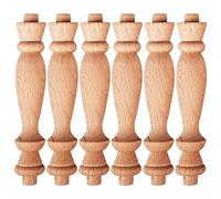 50 husillos de balaustre de madera sin hed de 10,6 cm para escaleras europeas para manualidades, carpintería, perfecto para proyectos de decoración del hogar