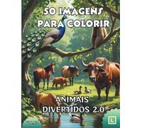50 IMAGENS PARA COLORIR: ANIMAIS DIVERTIDOS 2.0