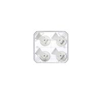 50 imanes / 4 soportes para imanes con clip /Ganchos magnéticos / Imanes de ojal / Imanes de cabeza avellanada