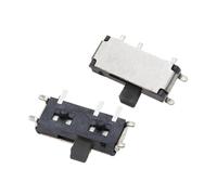 50 interruptores deslizantes de palanca de 7 pines, encendido/apagado, 1P2T SPDT MSK-12C02 SMD for MP3 y MP4(Bags Black)